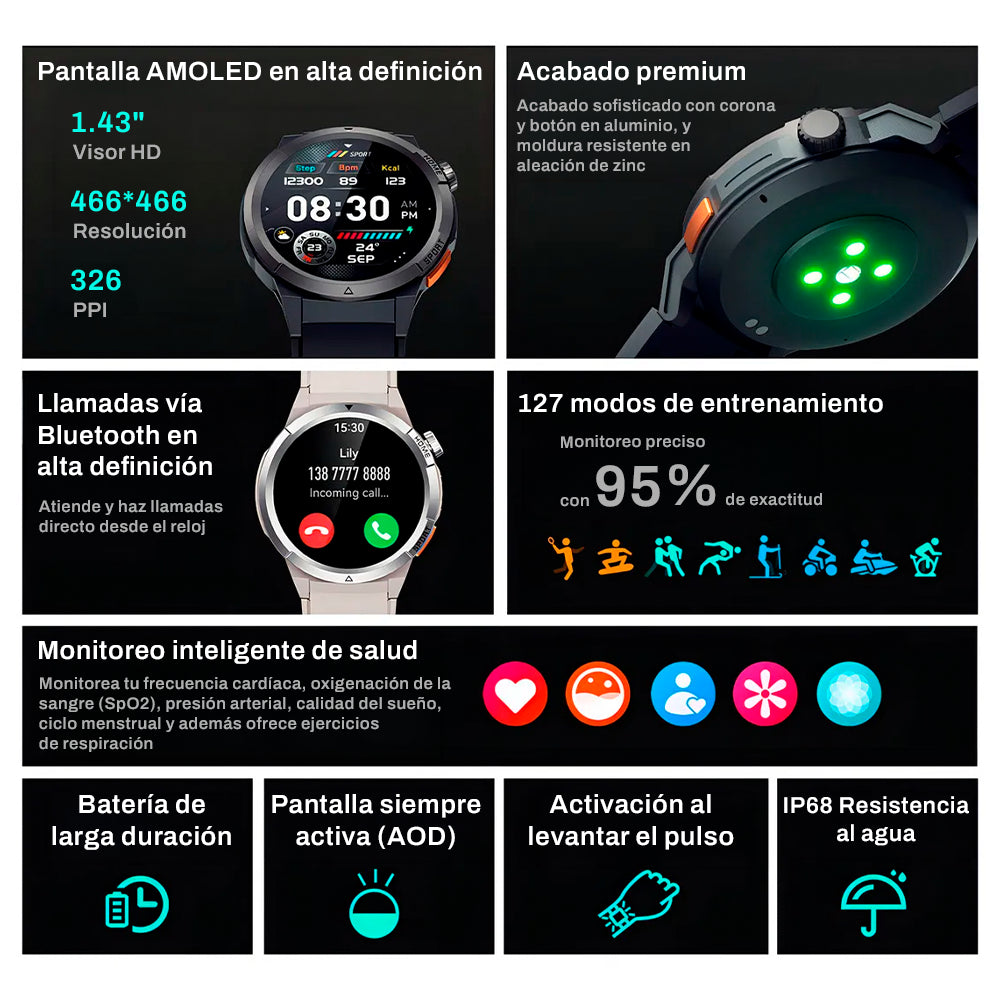 SmartWatch Bluetooth QCY Active GX