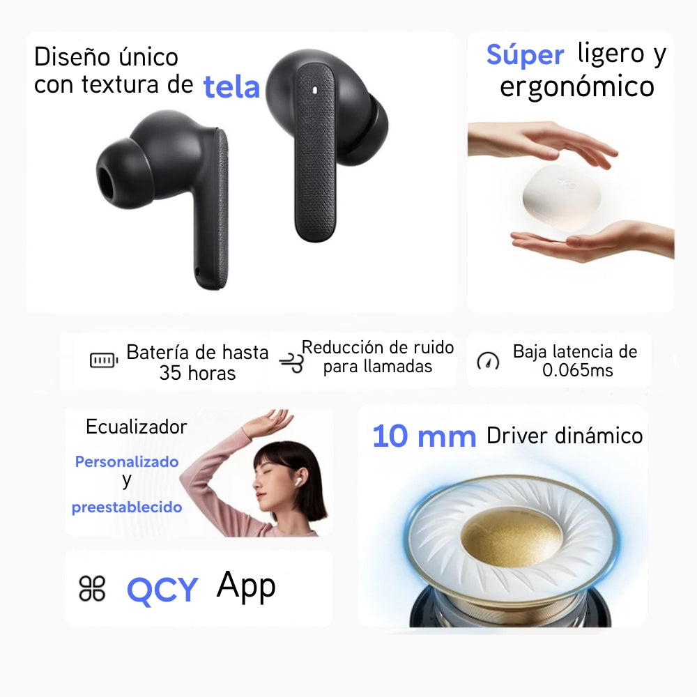 Audífonos Inalámbricos QCY Buds QT43