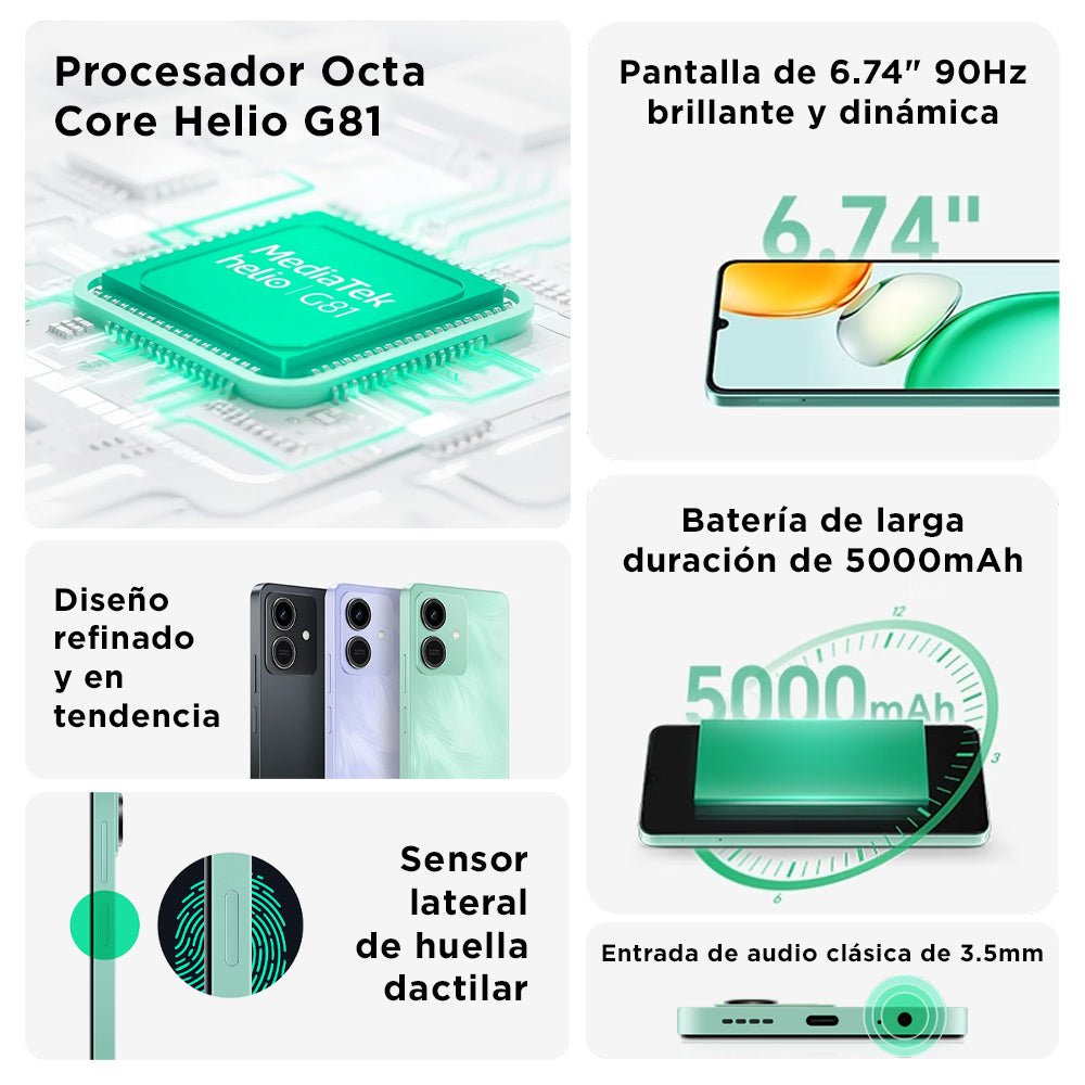 Celular Honor Play 10 4G 3GB RAM + 64GB - Orro Home Perú