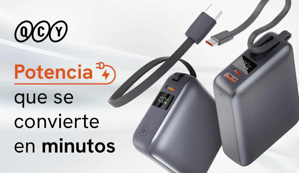 QCY Powerbanks: Potencia que se convierte en minutos