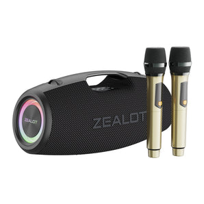 Altavoz Inalámbrico Zealot  S78M 120W con 2 micrófonos  Negro