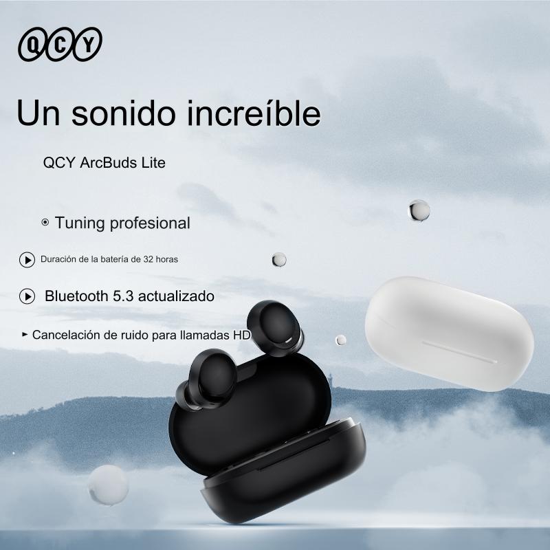 Audifonos QCY T27, con Bluetooth 5.1, HIFI Audio, Control táctil, Baja latencia, ENC, 26 horas - Orro Home Perú