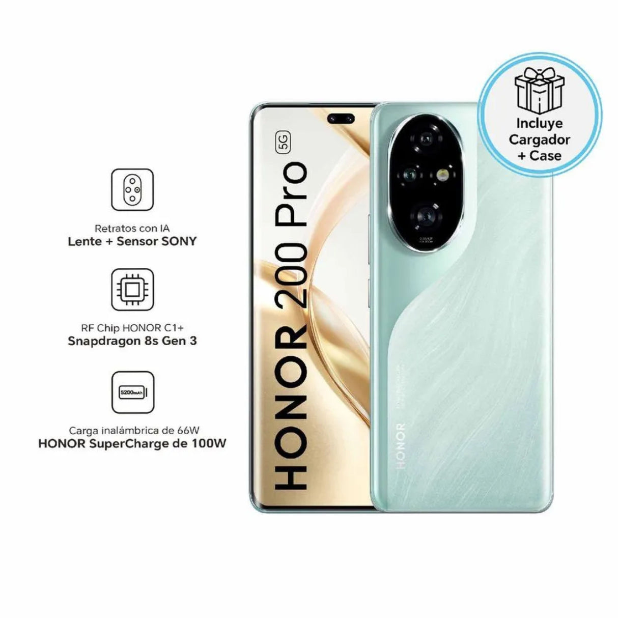 Celular Honor 200 Eu 256Gb + 12Gb 50 Mp 6.7"