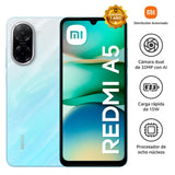 Celular Redmi A5  4G Us 3GB+64GB, Conectividad 4G, Batería de 5200 mAh, carga rápida de 15 W, Pantalla de 6.88",