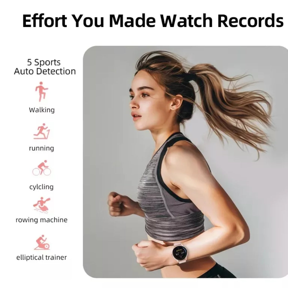 Smartwatch Bluetooth QCY Elite Amoled 1.19", Resistencia al agua Ipx8, +100 modos deportivos