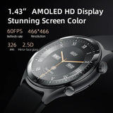 Reloj SmartWatch Bluetooth QCY Active GT Amoled 1.43", Resistente al agua ATM3, Más de 120 modos deportivos