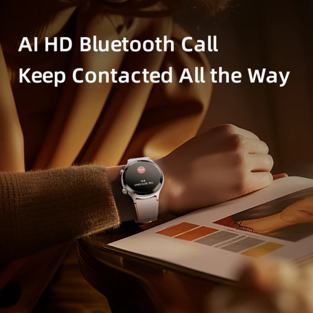 Reloj SmartWatch Bluetooth QCY Active GT Amoled 1.43", Resistente al agua ATM3, Más de 120 modos deportivos