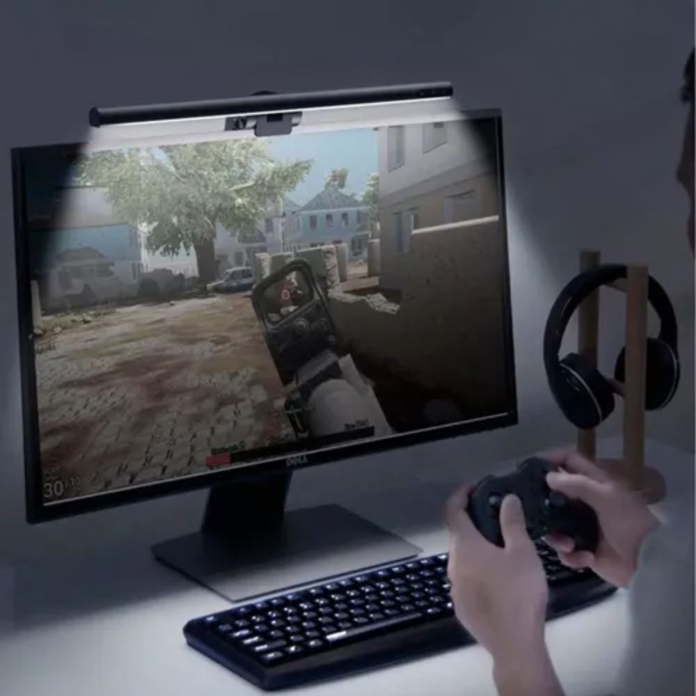 Barra De Luz Xiaomi Monitor Light Bar, Puerto USB tipo C, Rotación magnética, Mando a distancia, Cuerpo metálico.
