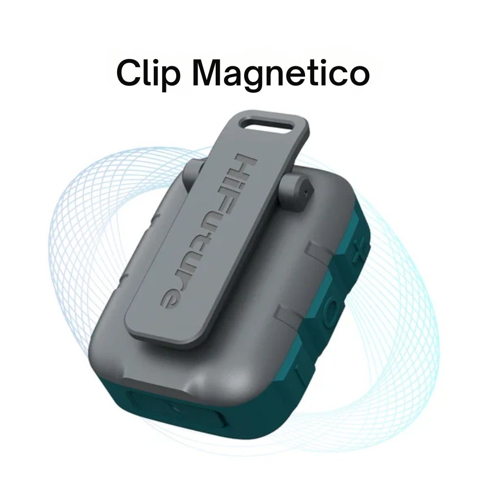 Parlante Inalámbrico Portátil HiFuture Pocket S, 8 horas de duración, Clip Magnético, Protección IPX7, Carga Tipo C
