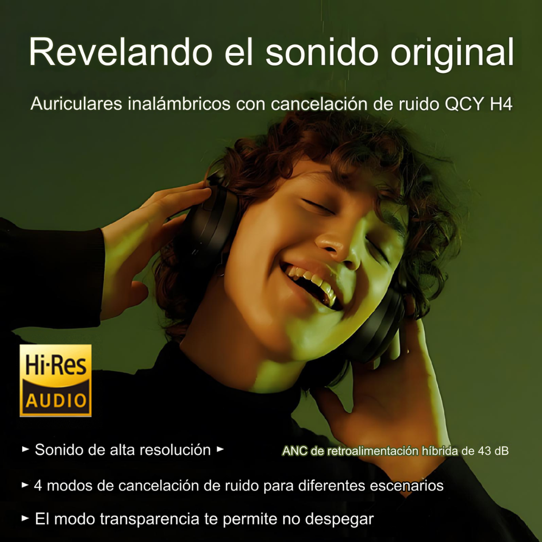 Audífonos Inalámbricos Qcy H4 Anc Activa 80h Hi-res BT 5.3 - Orro Home Perú