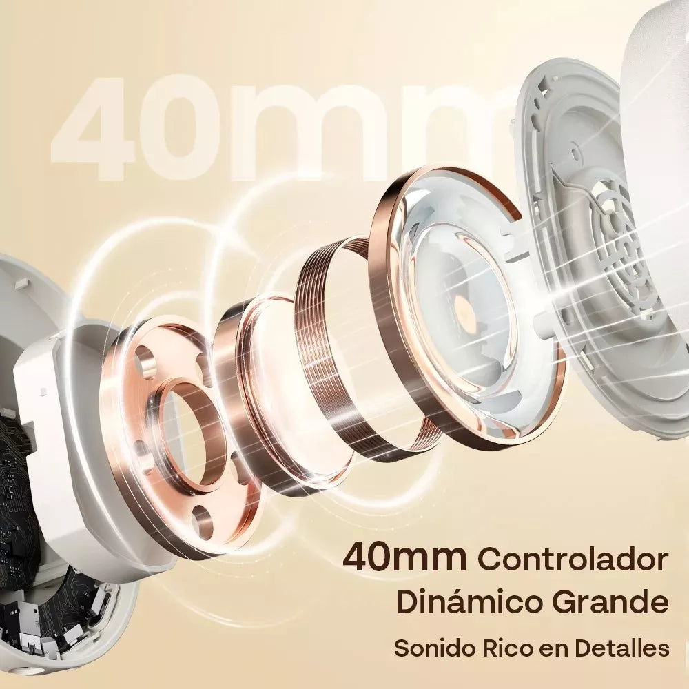 Audífonos Inalámbricos Haylou S30 Pro, Micrófono Desmontable, Cancelación De Ruido -43db, 80 Horas De Reproducción, App De Sonido Personalizado