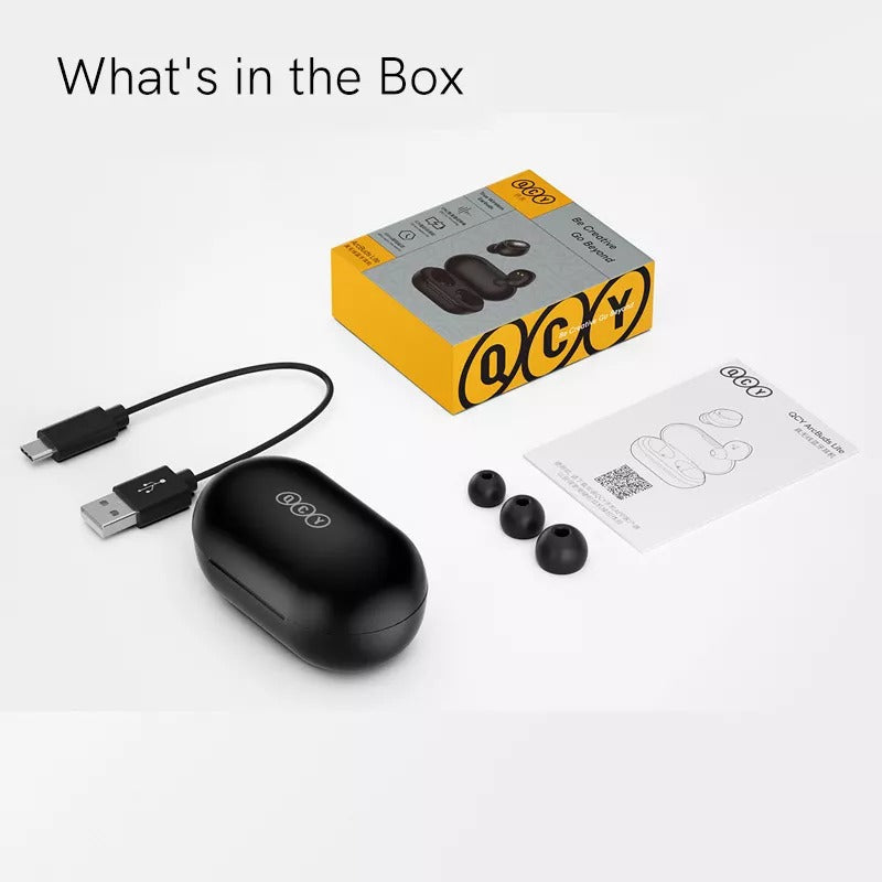 Audifonos QCY T27, con Bluetooth 5.1, HIFI Audio, Control táctil, Baja latencia, ENC, 26 horas - Orro Home Perú