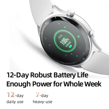 Reloj SmartWatch Bluetooth QCY Active GT Amoled 1.43", Resistente al agua ATM3, Más de 120 modos deportivos
