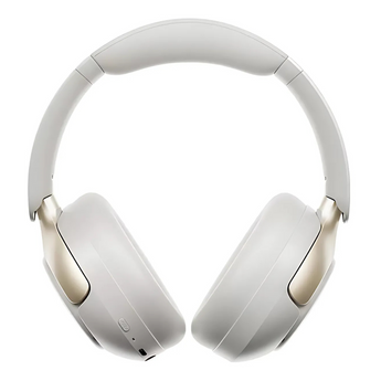 Audífonos QCY H3 Pro blanco vista frontal, ANC, Bluetooth 5.4