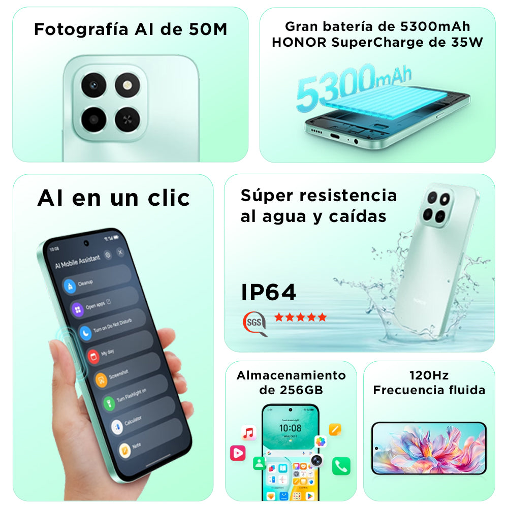 Celular Honor X6C 256GB + 6GB RAM