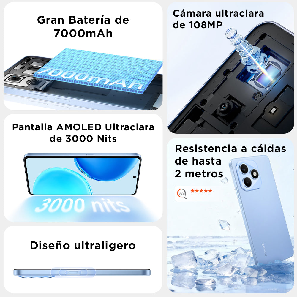 Celular Honor X8D 4G 8GB RAM + 256GB