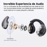 Audífonos Inalámbricos QCY Crossky C30 Con Clip Para Oreja, Open-ear, Bluetooth 5.4, 25 Horas De Batería, Protección IPX4 Contra Salpicaduras, Deportivos