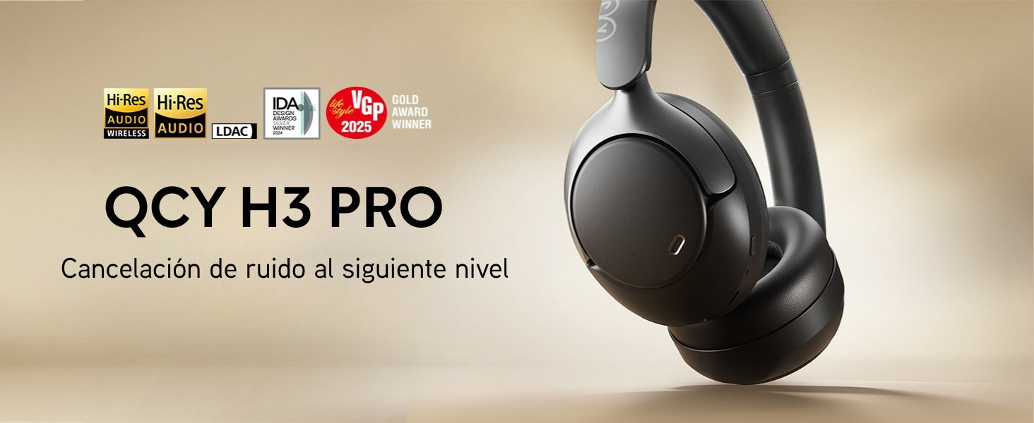 Detalle diadema acolchada audífónos QCY H3 Pro