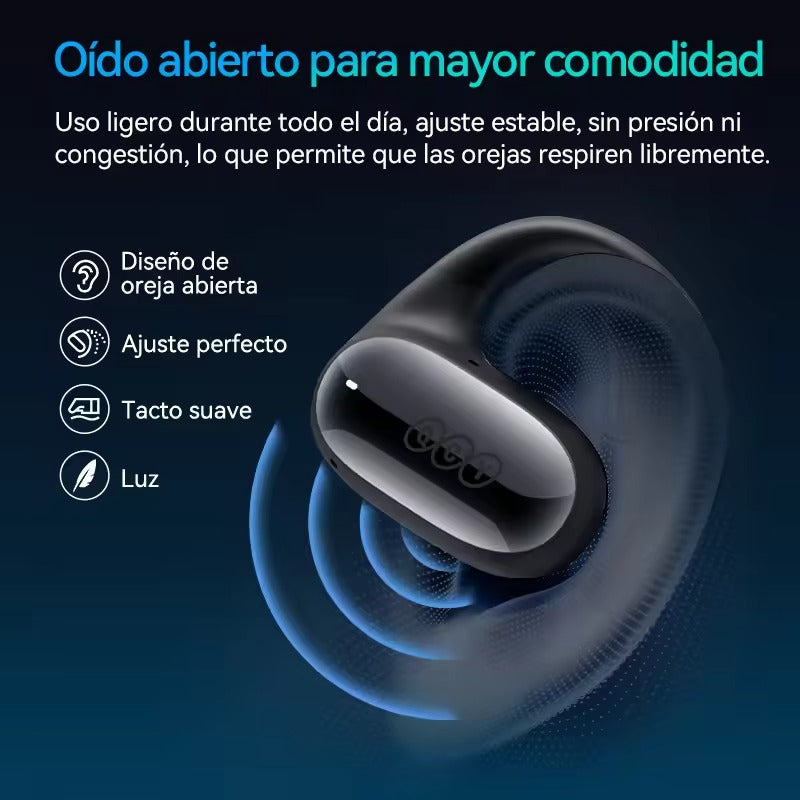 Auriculares deportivos QCY Crossky GTR2 Impermeables, con Bluetooth 5.4, Ganchos para la oreja, Bass Boost - Orro Home Perú