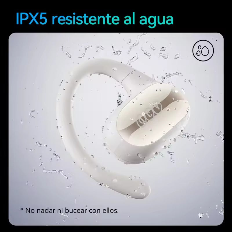 Auriculares deportivos QCY Crossky GTR2 Impermeables, con Bluetooth 5.4, Ganchos para la oreja, Bass Boost - Orro Home Perú