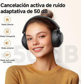 Audífonos Inalámbricos QCY H3 Pro, Cancelación Activa de Ruido -50dB, Bluetooth 5.4, Audio Hi-Res, Codec LDAC, 55 Horas de Batería