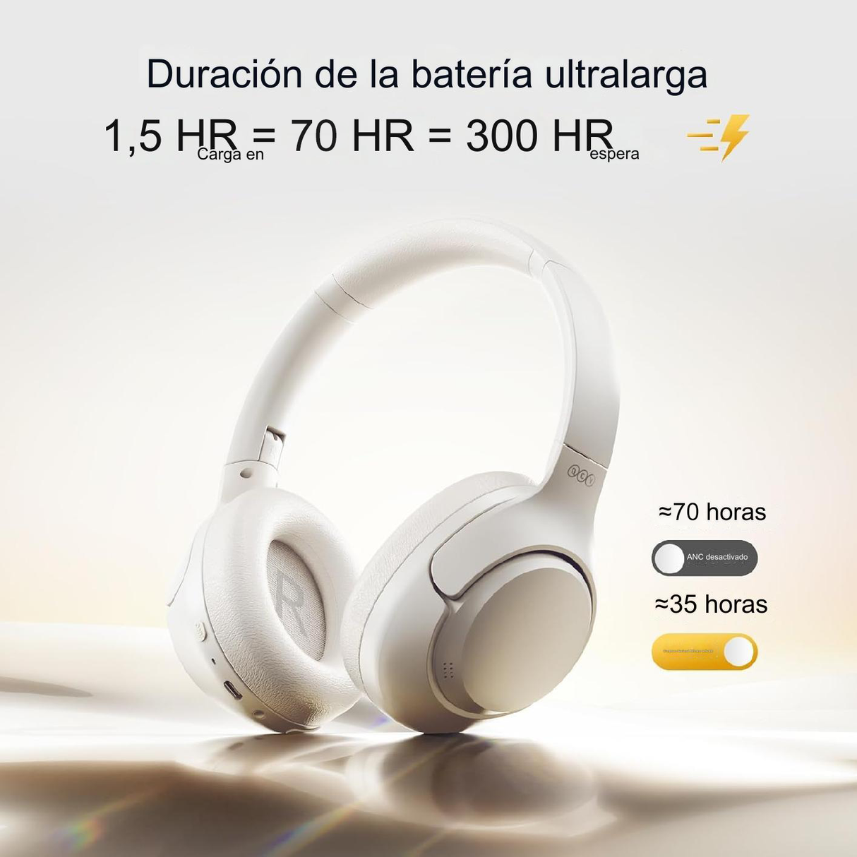 Audífonos Inalámbricos Qcy H3 Anc Bluetooth 5.3 Bass Mode 70 horas de bateria - Orro Home Perú