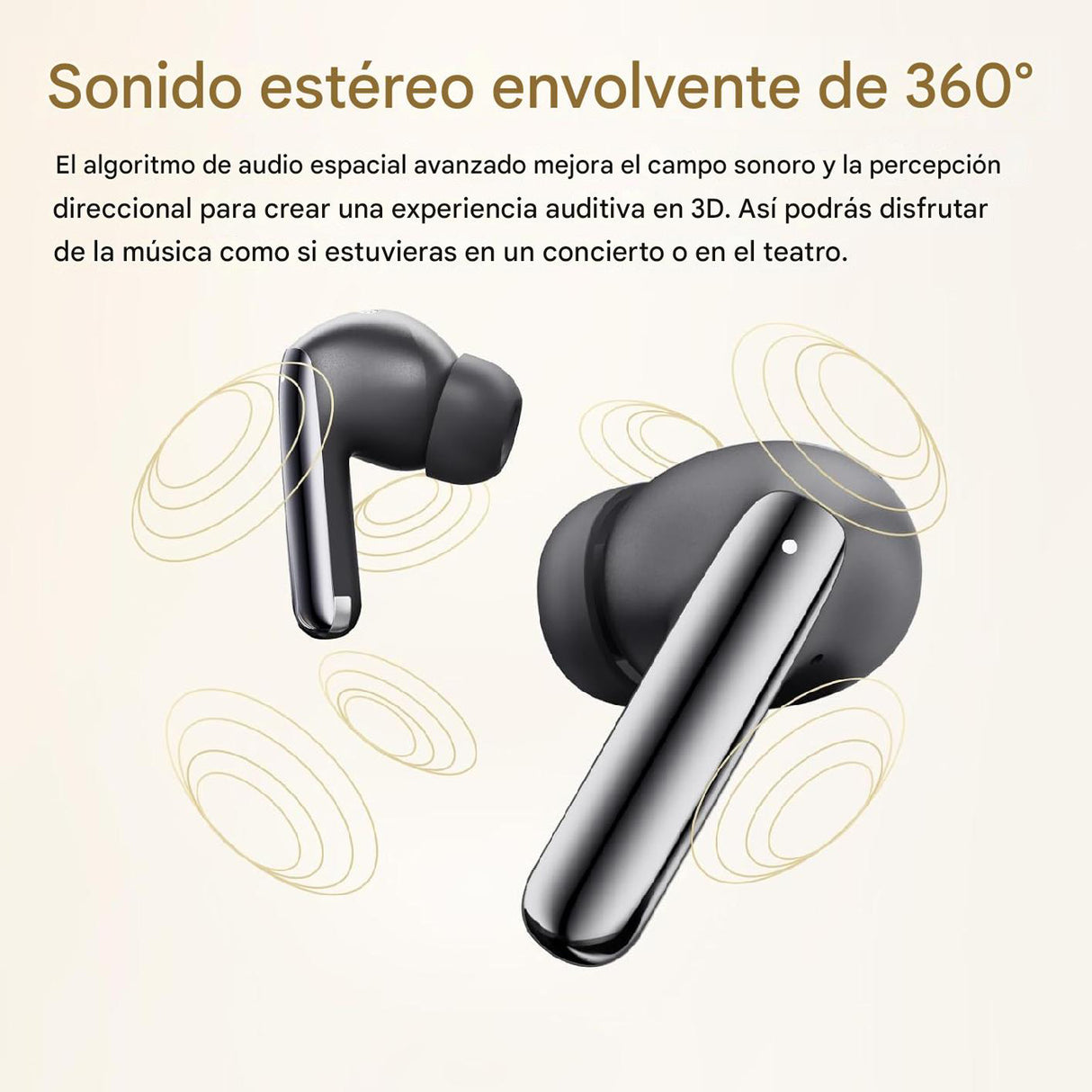 Audifonos Inalambricos QCY Melobuds Pro HT08, Audio Hi-Res, Codec LDAC, 34 horas de reproducción, 6 microfonos integrados, Graves Potentes