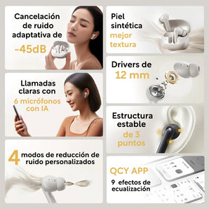 Audífonos Inalámbricos QCY Buds ANC