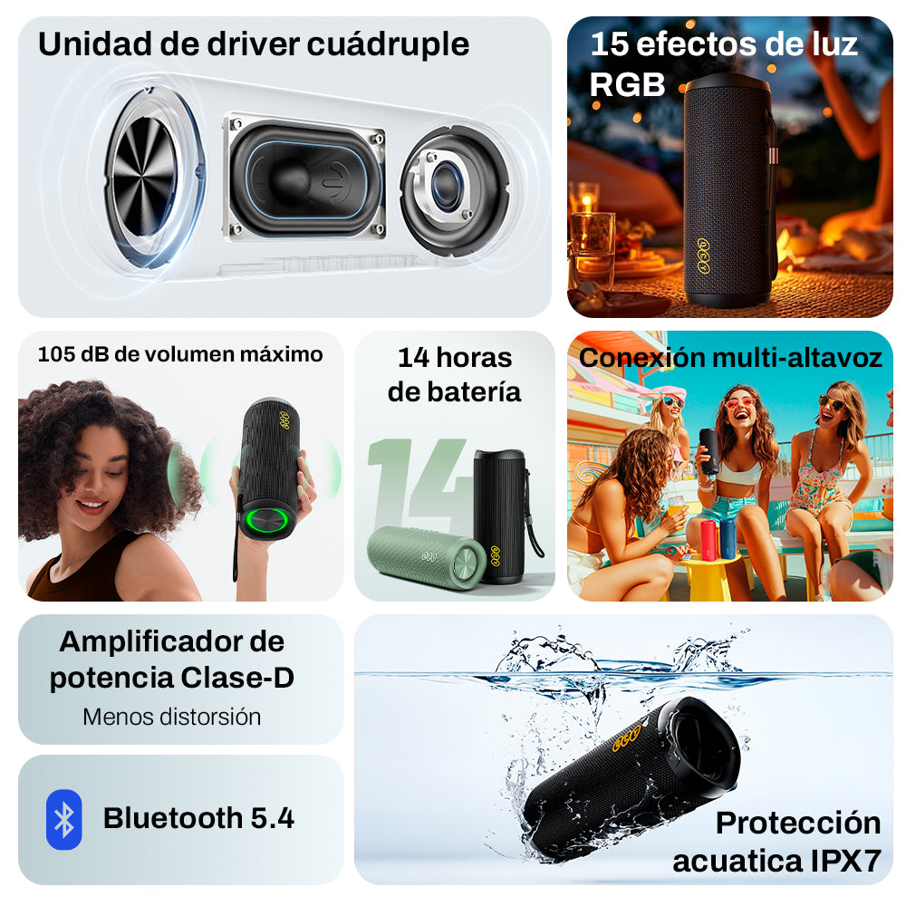 Altavoz Inalámbrico QCY SP7 40W