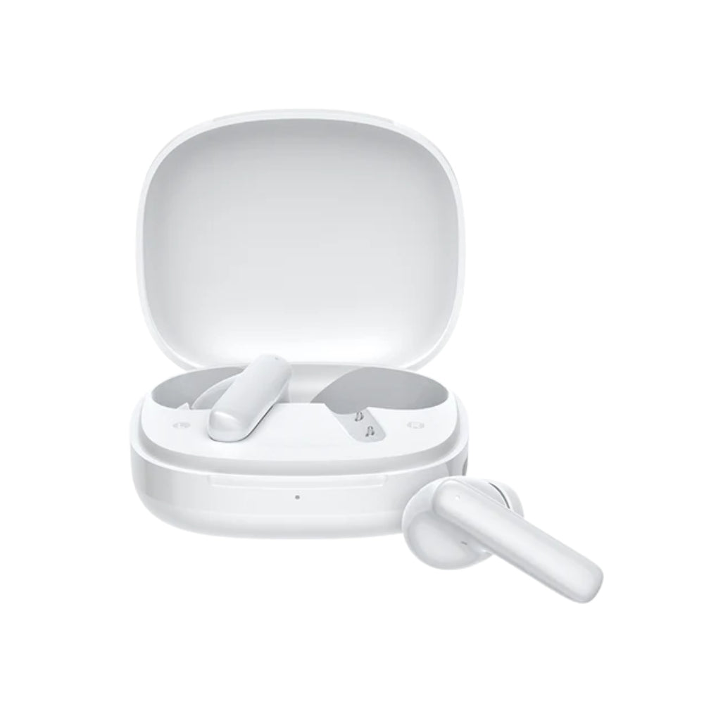 Contenido de caja QCY T13 Pro: audífonos, estuche, cable USB-C y puntas de silicona
