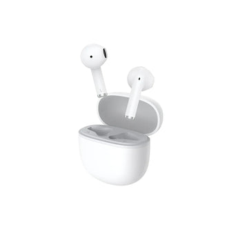 Qcy t29 ailybuds lite blanco con estuche carga rápida, 28h batería y estilo buds 3 lite xiaomi