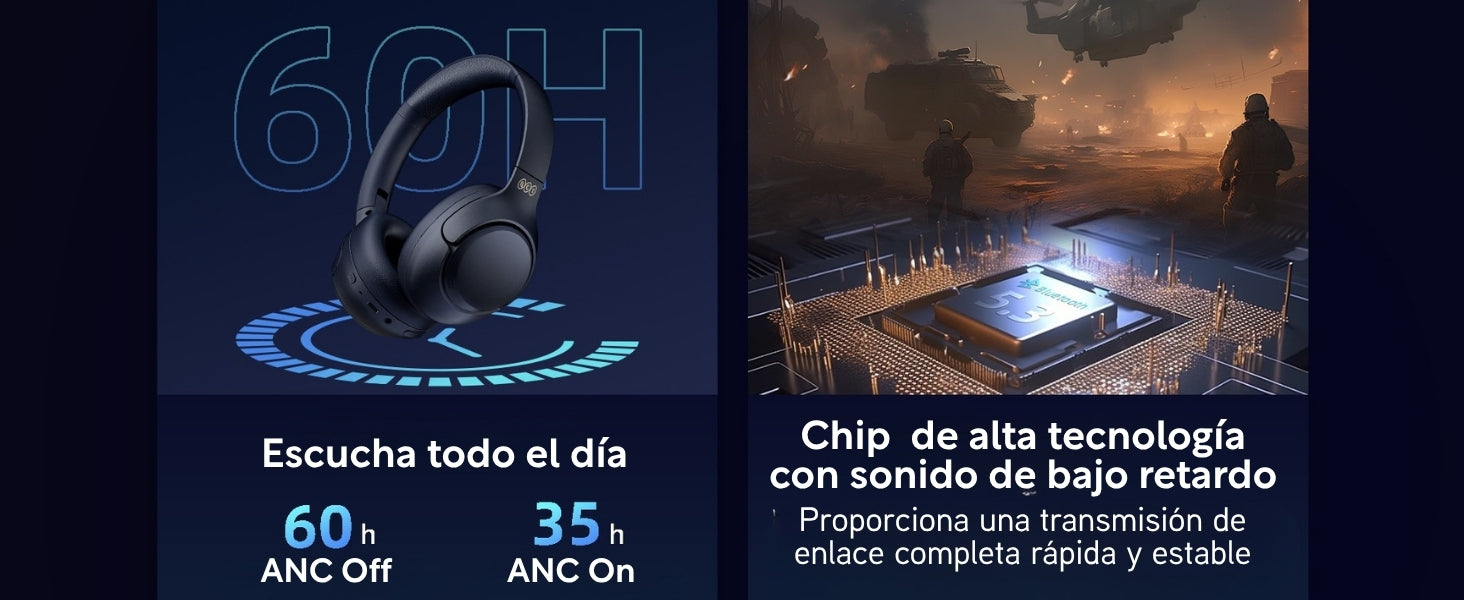 Autonomía de 60 horas y chip de baja latencia 
