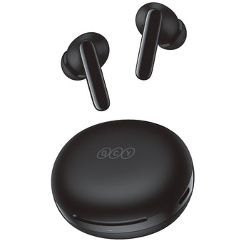 Audífonos Inalámbricos qcy t13 anc 2, qcy t13 anc white, qcy t13 anc earbuds,  con Cancelación Activa de Ruido -28dB, Bluetooth 5.3, 30 Horas de Uso, Sonido Personalizable, Modo Transparencia. 