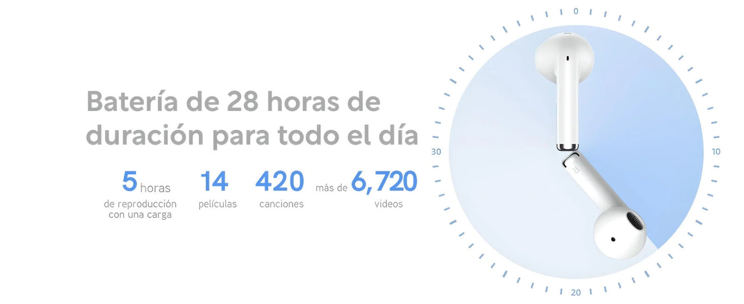 Qcy t29 ailybuds lite autonomía con ENC, llamadas claras y diseño tipo buds 3 lite xiaomi