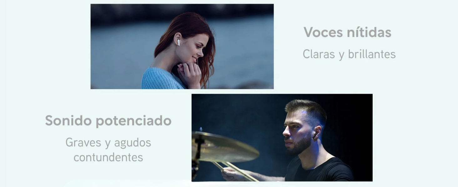 Audífonos qcy t29 ailybuds lite negros con Bluetooth 5.3, batería 28h y ENC tipo buds 3 lite xiaomi