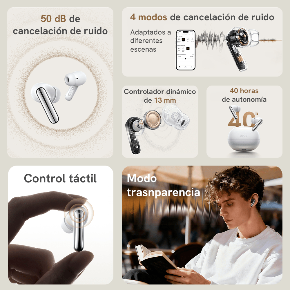 Audífonos Inalámbricos QCY T13 Plus - Orro Home Perú