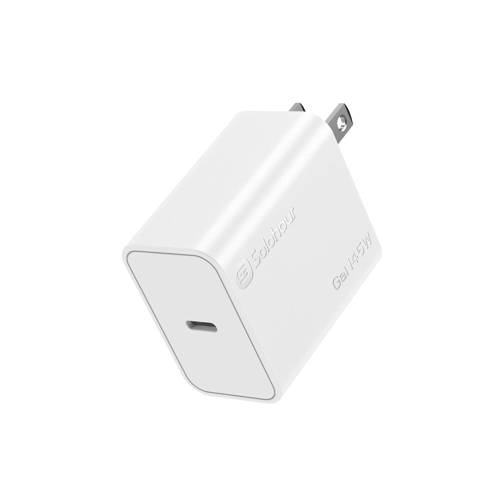 Cargador Solohour 45w GaN carga rápida con cable USB-C - Orro Home Perú