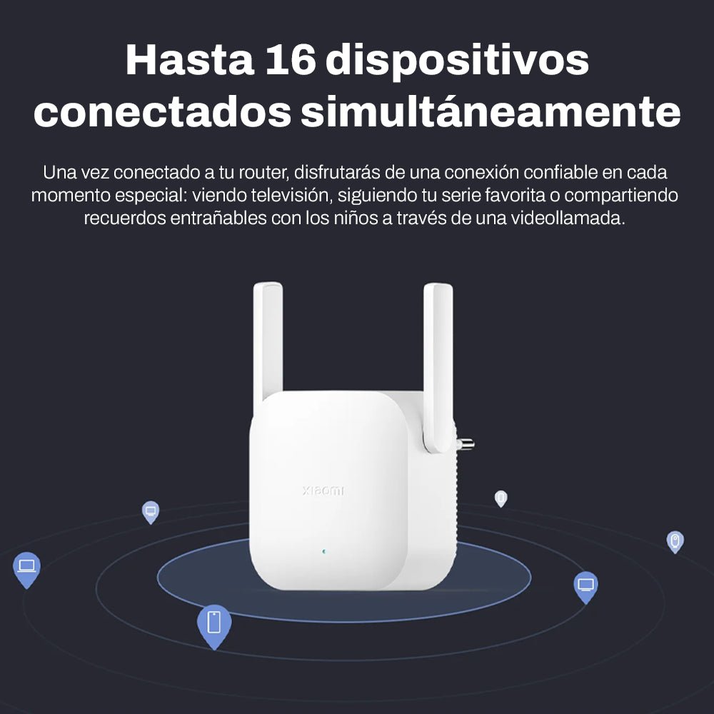 Repetidor Wifi Xiaomi Range Extender N300 300Mbps - Orro Home Perú