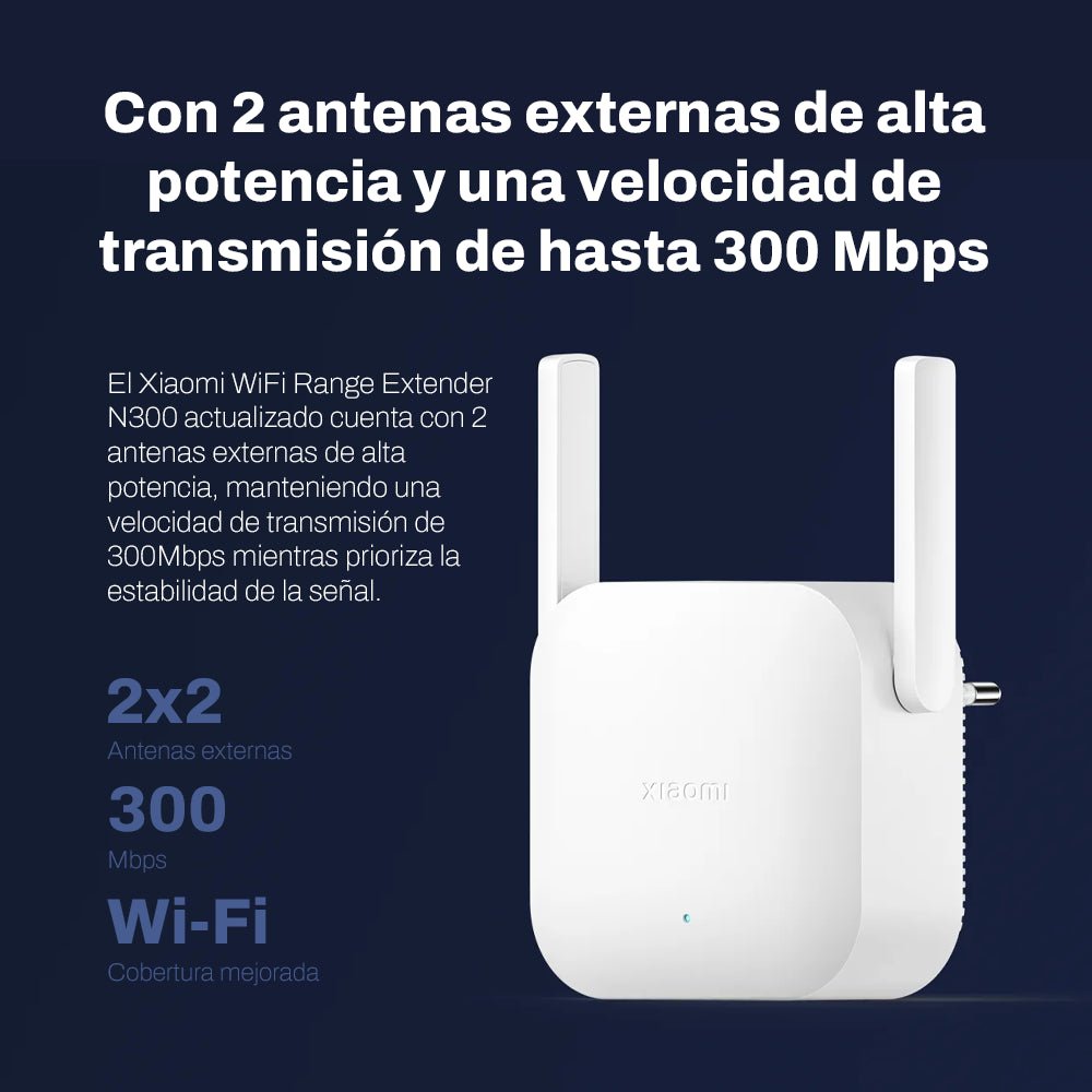 Repetidor Wifi Xiaomi Range Extender N300 300Mbps - Orro Home Perú