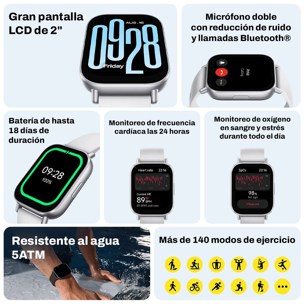 Smartwatch Xiaomi Redmi Watch 5 Active - Orro Home Perú